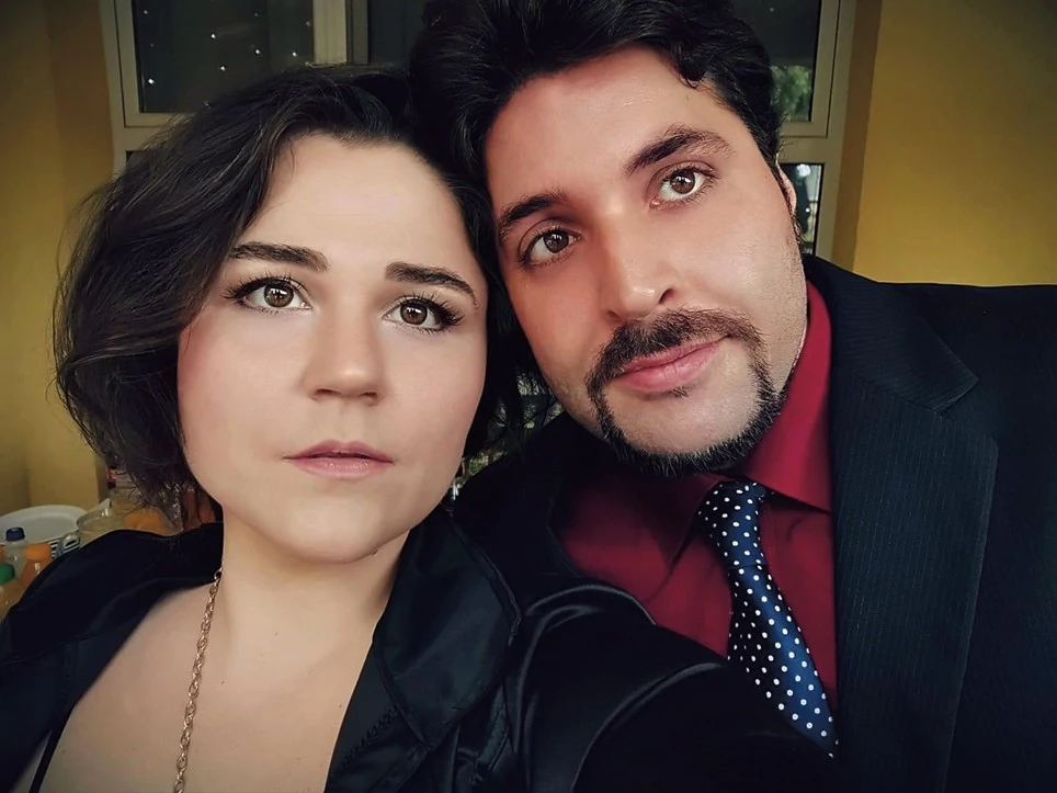 Férjével (Fotó: Archív)