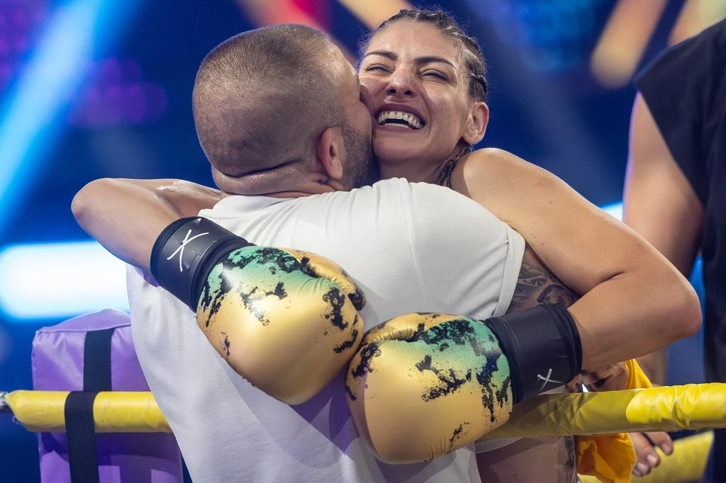 Kulcsár Edina és G.w.M a győztes meccs után (Fotó: Trenka Attila/fotocentral.hu)