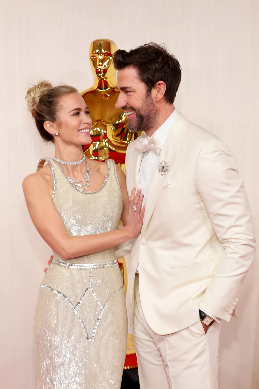 Emily Blunt és férje, John (Fotó: Getty Images)