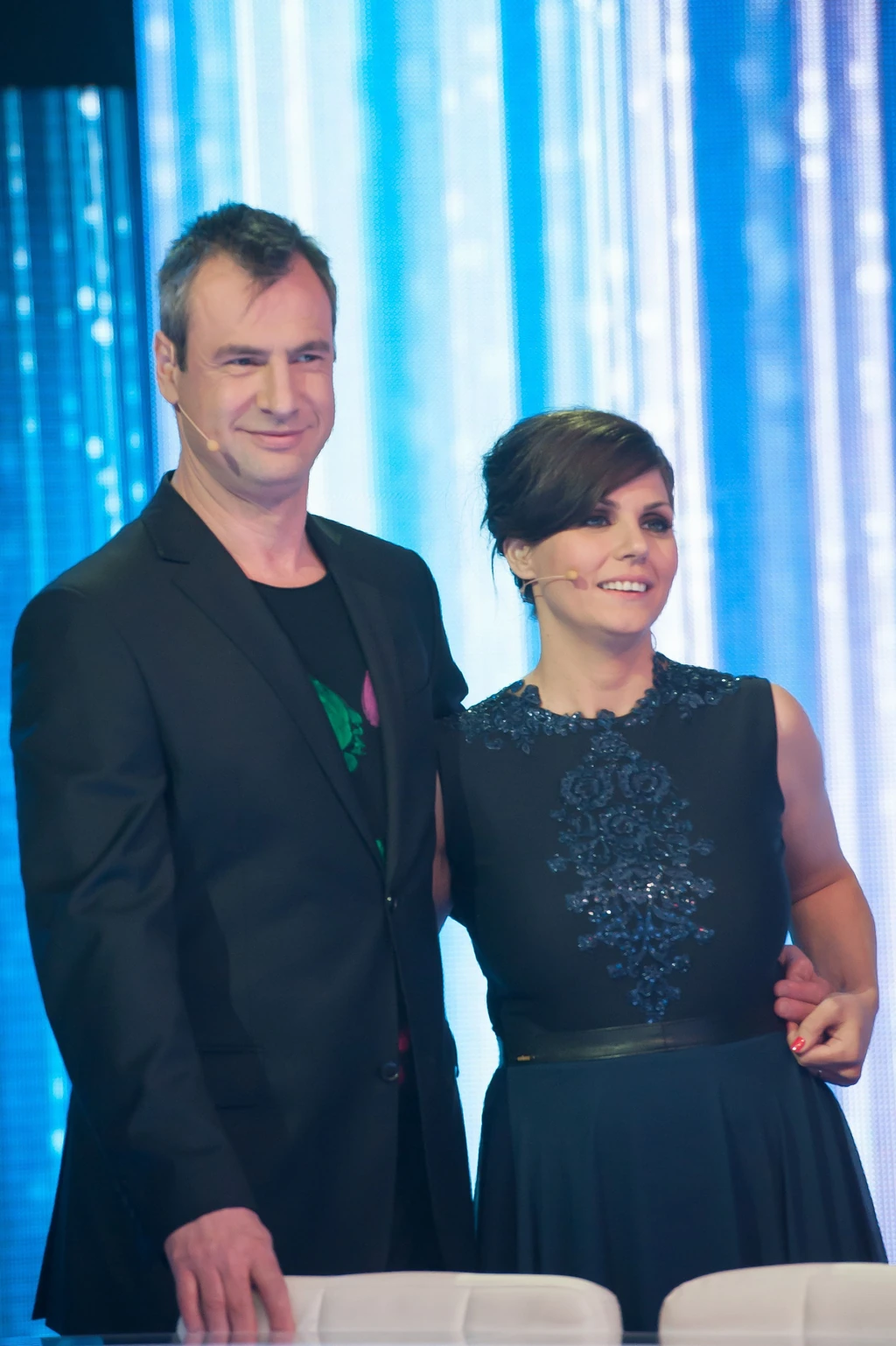 Pindroch Csaba és Verebes Linda egy tévés vetélkedőben, 2016-ban