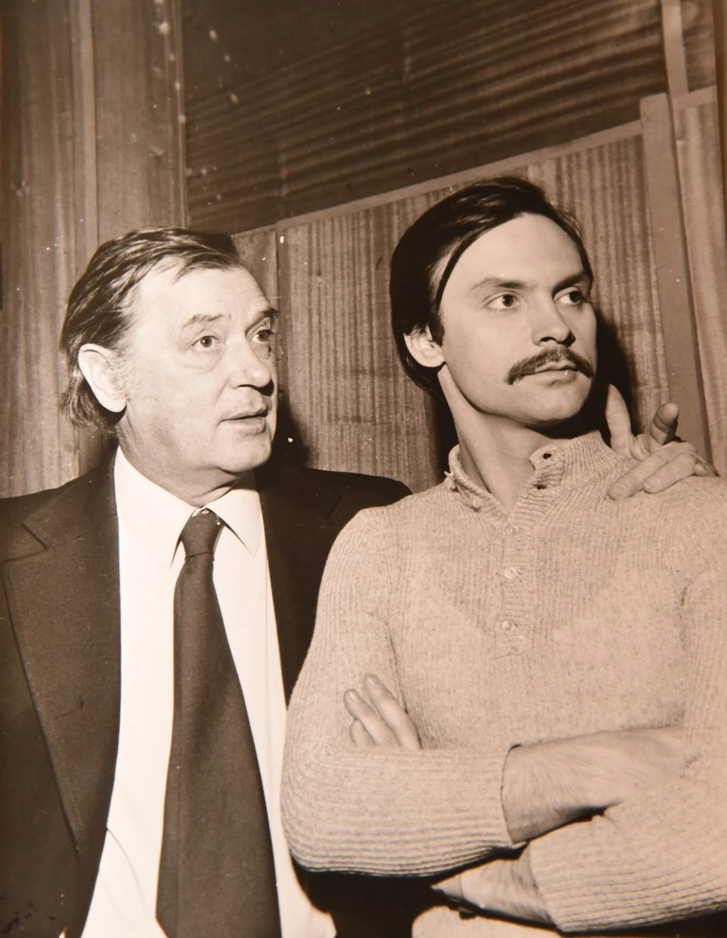 Benkő Péter az édesapjával, Benkő Gyula színművésszel (Fotó: Olajos Piroska/Fotocentral.hu)