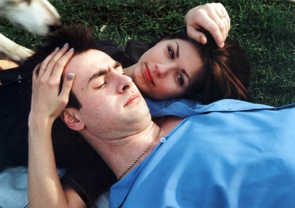 Pindroch Csaba és felesége, Verebes Linda 2002-ben