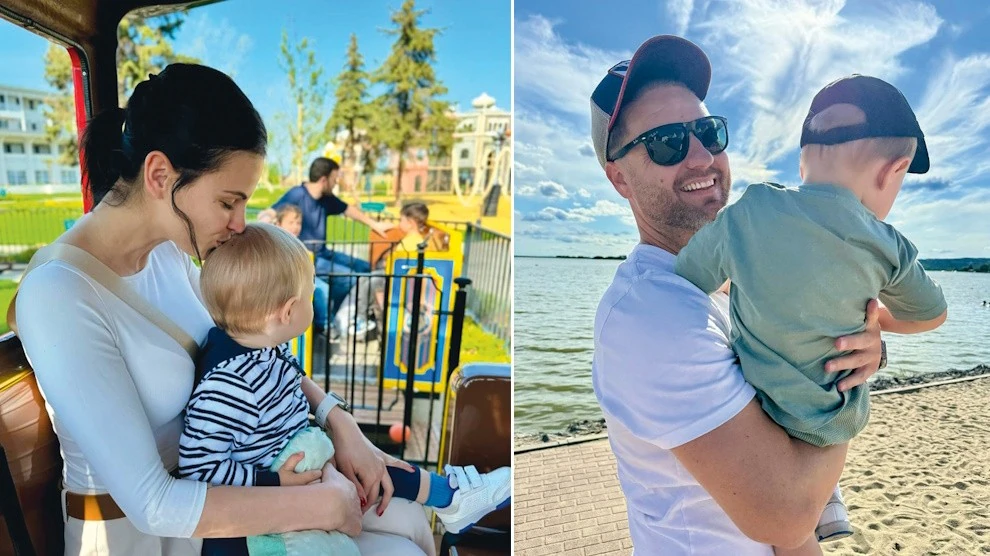 Közös fiuk, Alex már kétéves