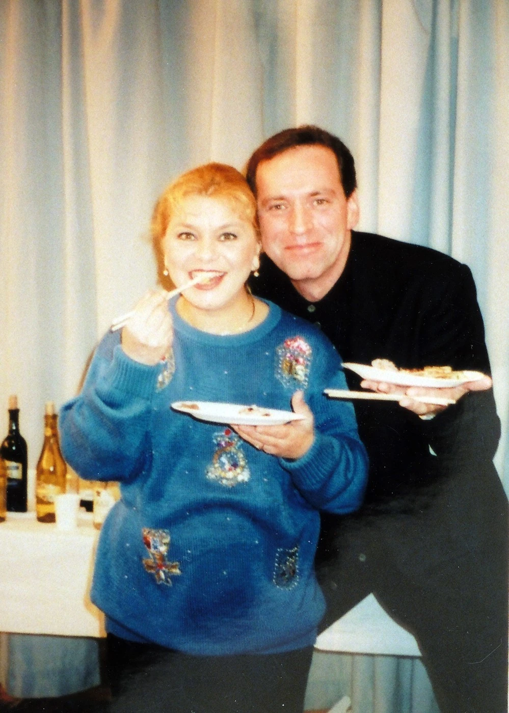 Oszvald Marika és Csere László le sem tagadhatná, mennyire egy húron perdülnek (Fotó: Steindl Gabriella/fotocentral.hu)