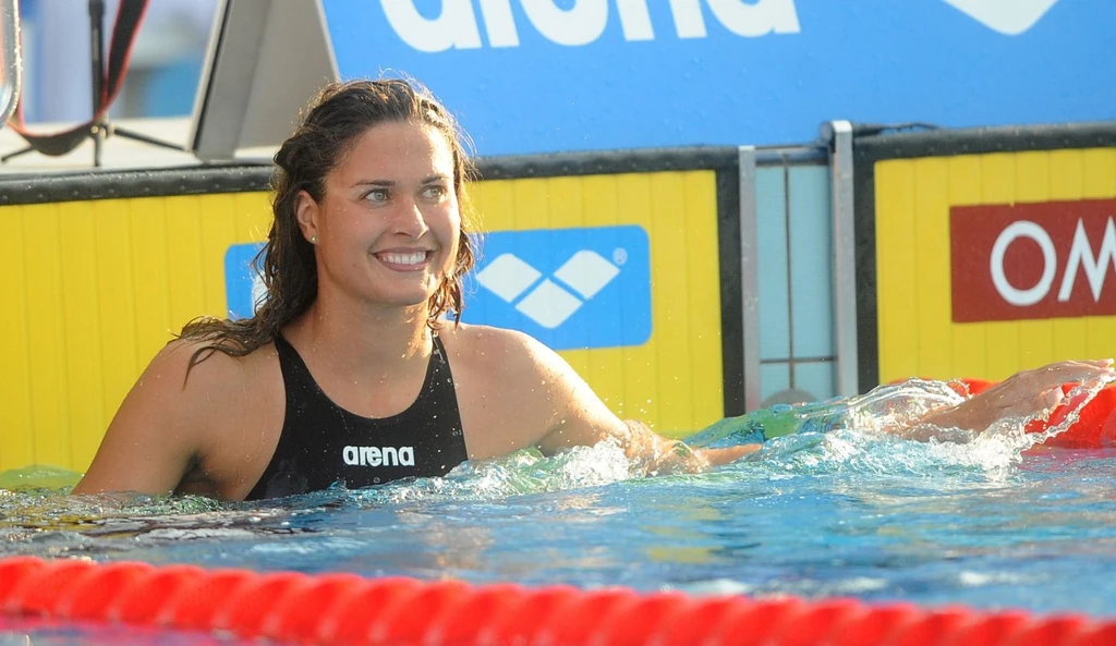 Zsuzsa a budapesti úszó Európa-bajnokságon 2010-ben (Fotó: Czagány Balázs/fotocentral.hu)