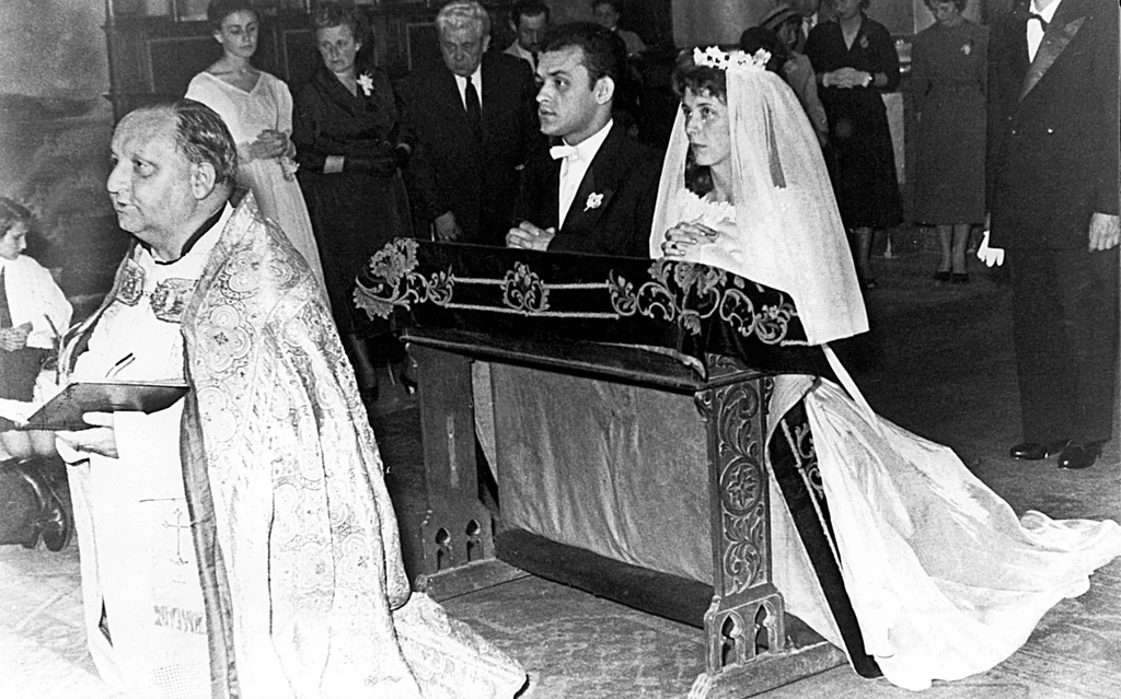 Első esküvőjén, Grétivel. Fotó: Archív