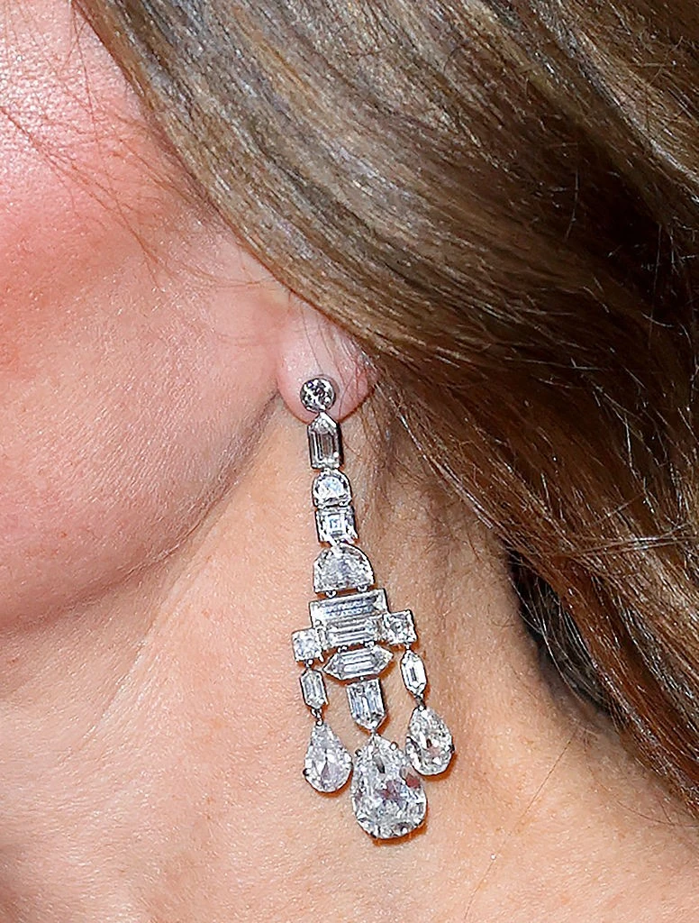 A Greville Chandelier Earrings nevű ékszer a hercegnén (Fotó: Getty Images)