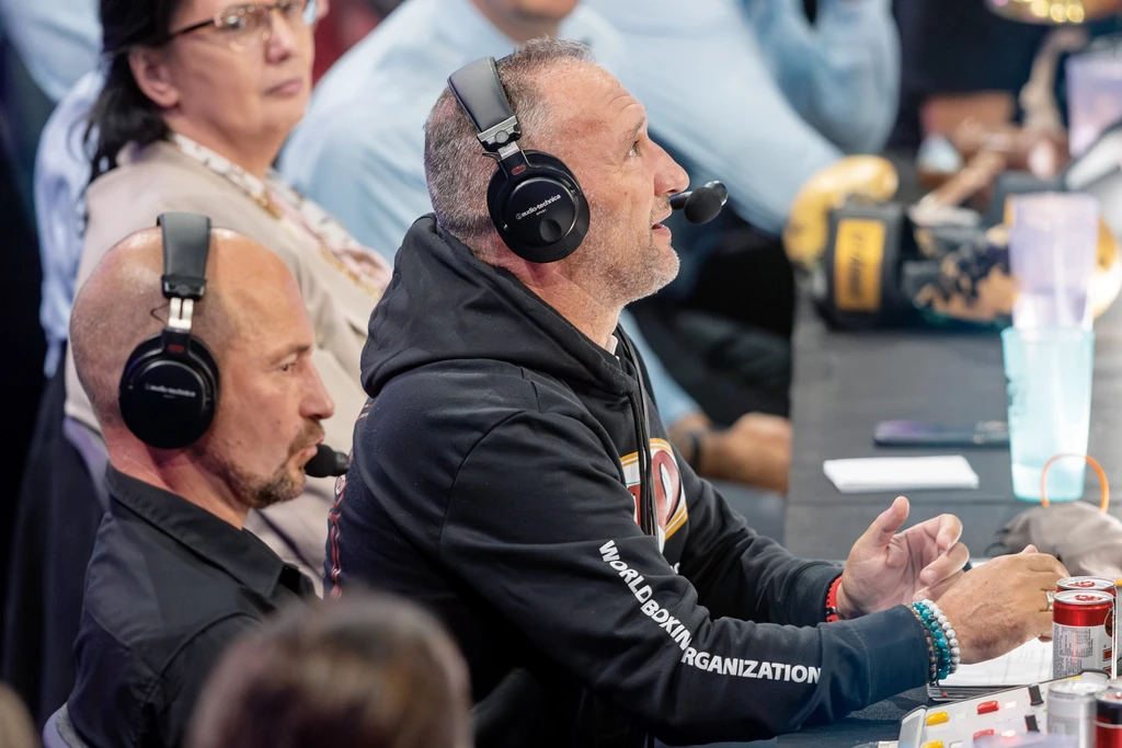 Ő volt a Sztárbox új kommentátora Kokó oldalán (Fotó: Trenka Attila/fotocentral.hu)