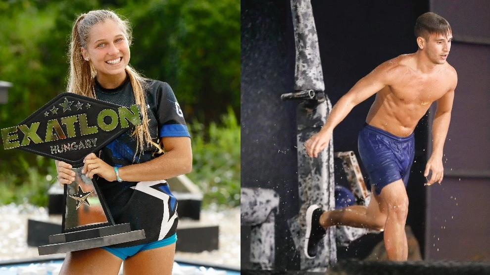 Szente Gréta és Herczeg-Kis Bálint is megérdemelte a győzelmet az Exatlonban (Fotó: TV2)