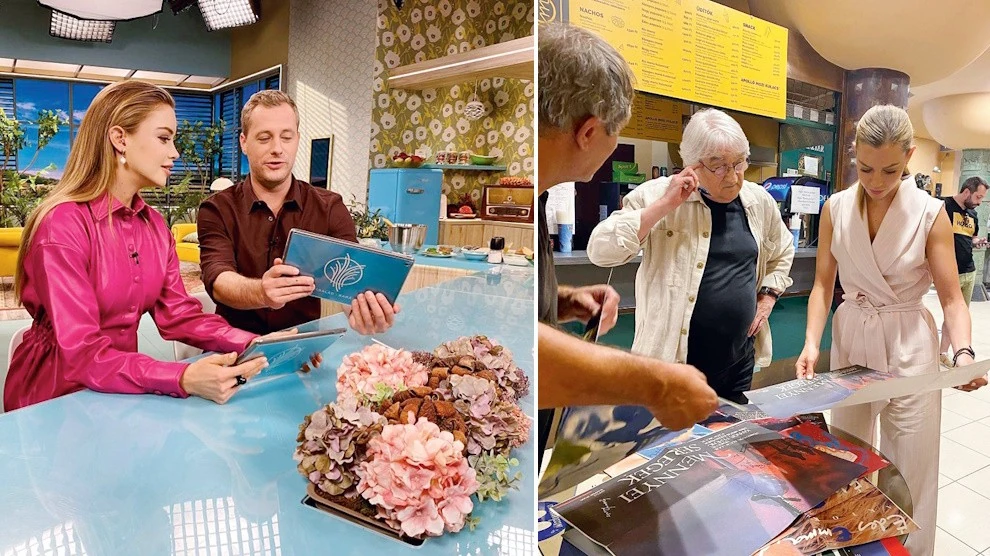 A Család-barát műsorvezetőjeként (balra) és Koltai Lajossal (Fotók: Archív)