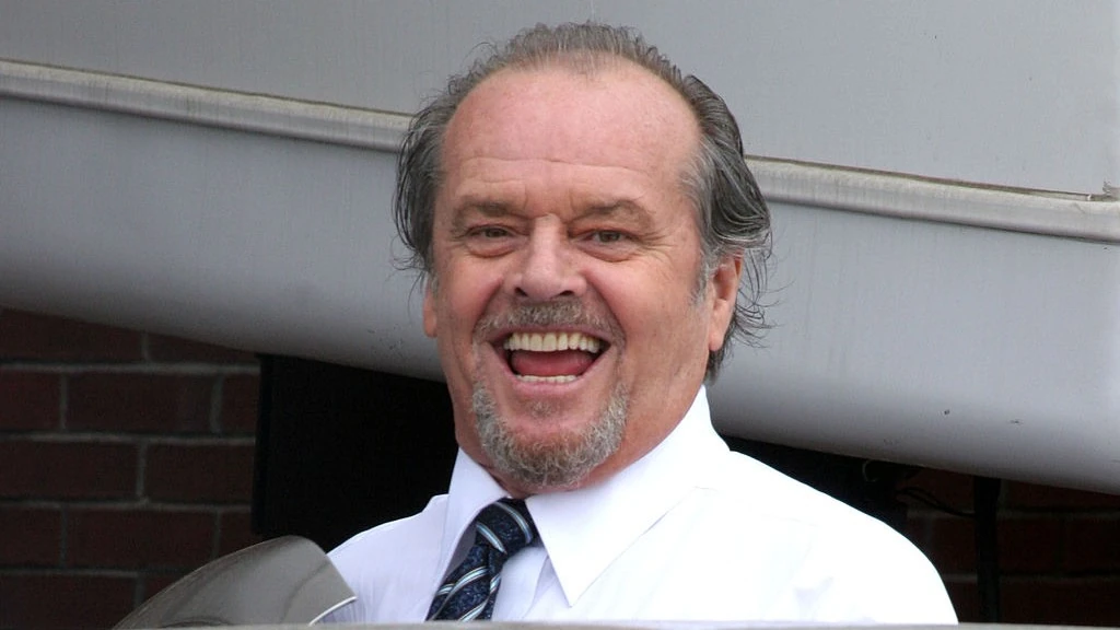 Jack Nicholson bő húsz éve egy forgatáson  