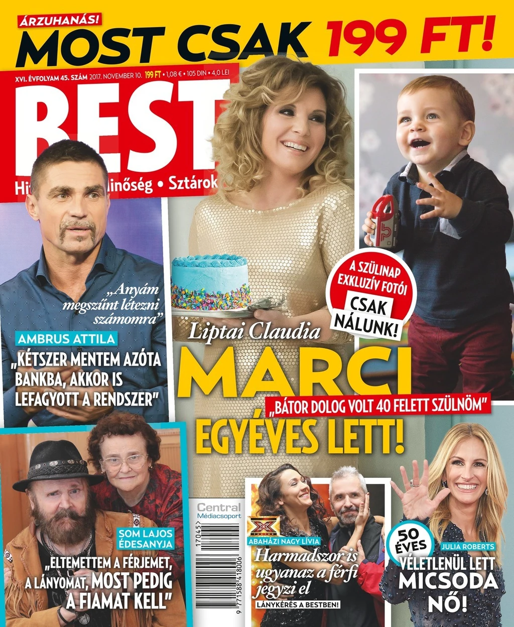 Marci első születésnapjáról a Best magazin írt