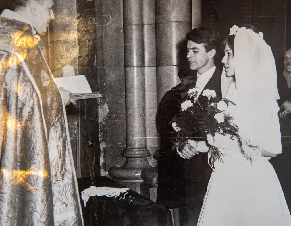 Judit katolikus vallása miatt templomban is megesküdtek (Fotó: Archív)