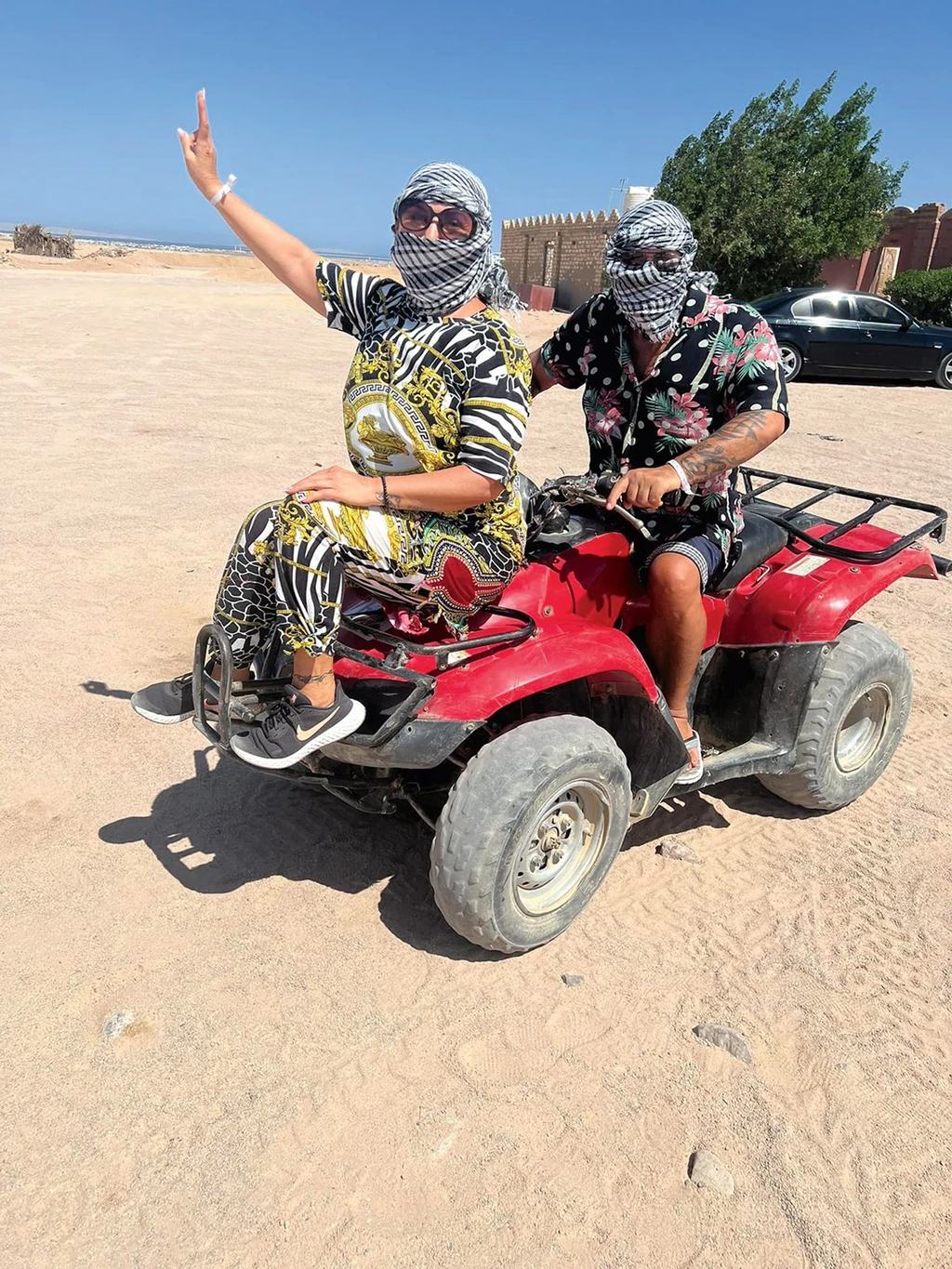 Margó kicsit félt a homokfutótól, de azért kipróbálta (Fotó: Archív)