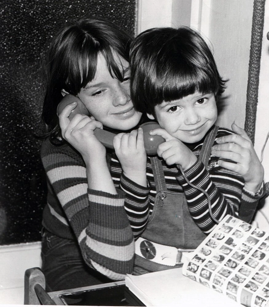 Malek Andrea és testvére, Malek Miklós az egyik családi fotón (Fotó: Archív)