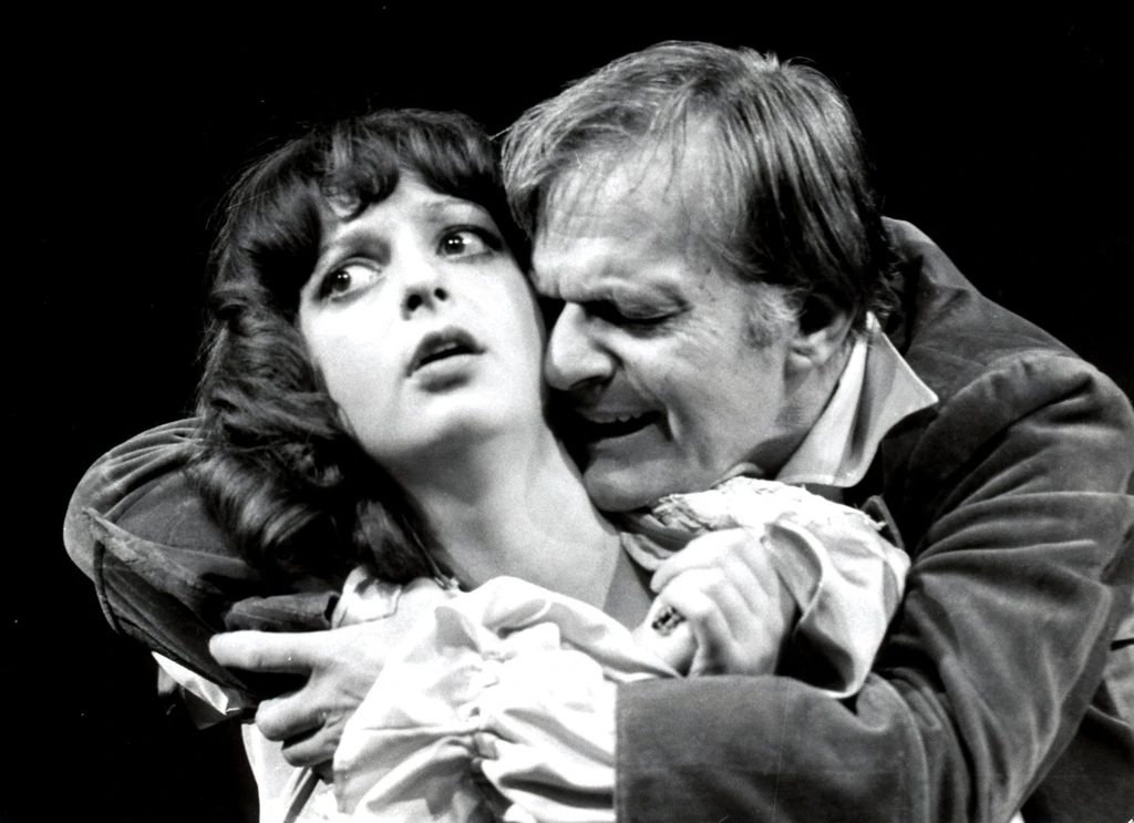 Őfelsége komédiása című előadásban Darvas Ivánnal (Fotó: Archív)