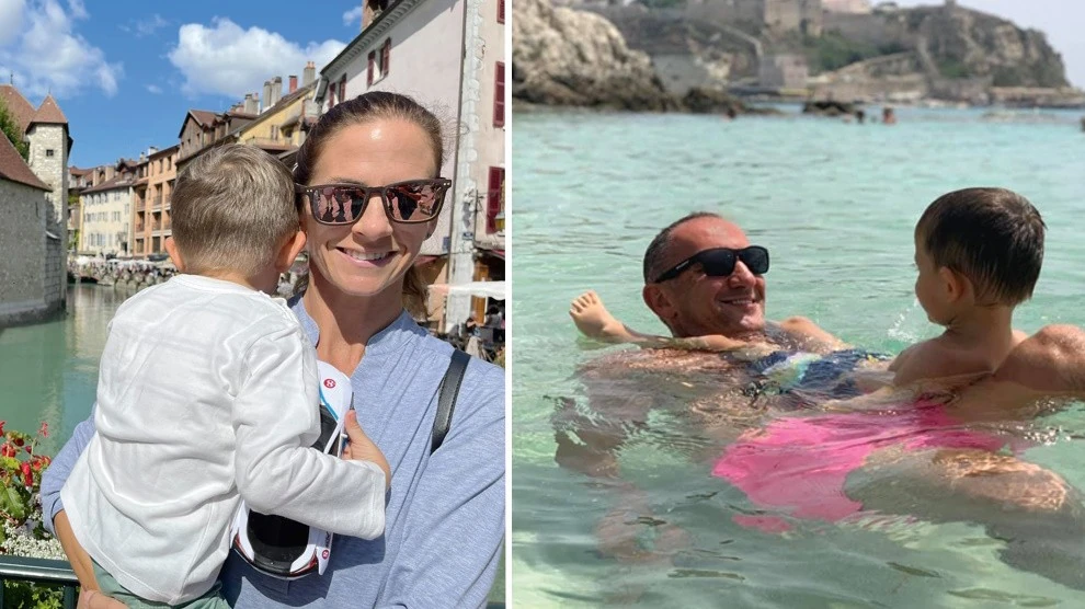 Közös fiaik, Zalán és Vince is rajonganak a sportért (Fotó: Archív)