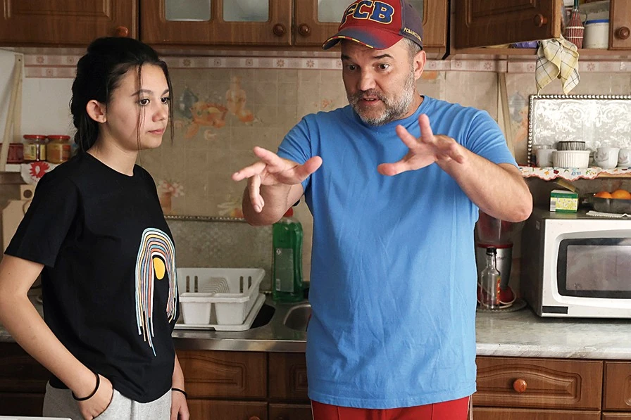 Apa és lánya együtt a sorozatban (Fotó: Archív)