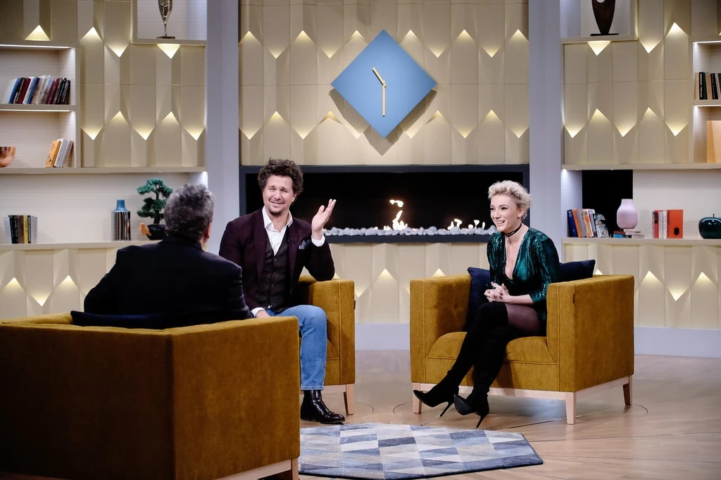 Friderikusz Sándor műsorában együtt szerepeltek (Fotó: Sajtóklub/RTL Klub)