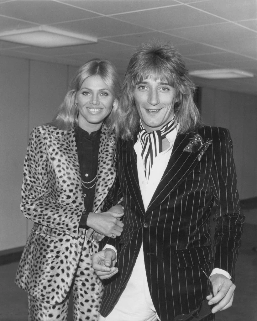 Britt Ekland a hetvenes években Rod Stewart kedvese is volt