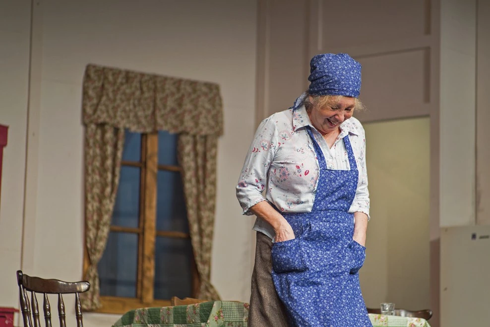 A Örömlányok végnapjai című sikerdarabban, Bözsike szerepében (Fotó: Archív)