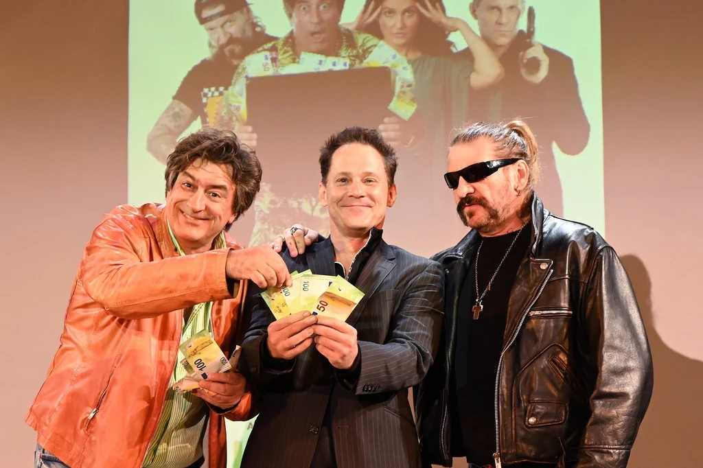 Tihanyi -Tóth Csaba, Hujber Ferenc és Ganxsta Zolee Funny Money - Rossz pénz nem vész el című darab sajtóbemutatóján 