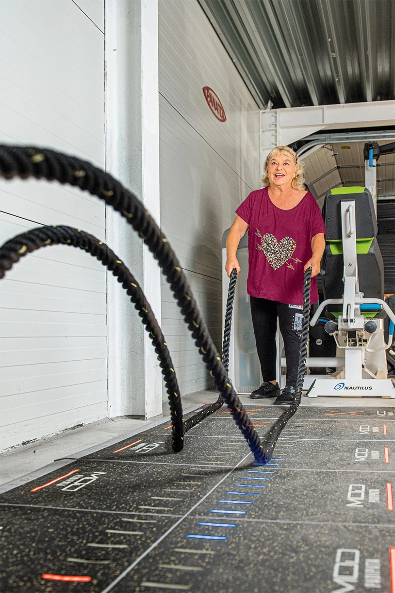 Az edzőteremben is bármikor feltalálja magát