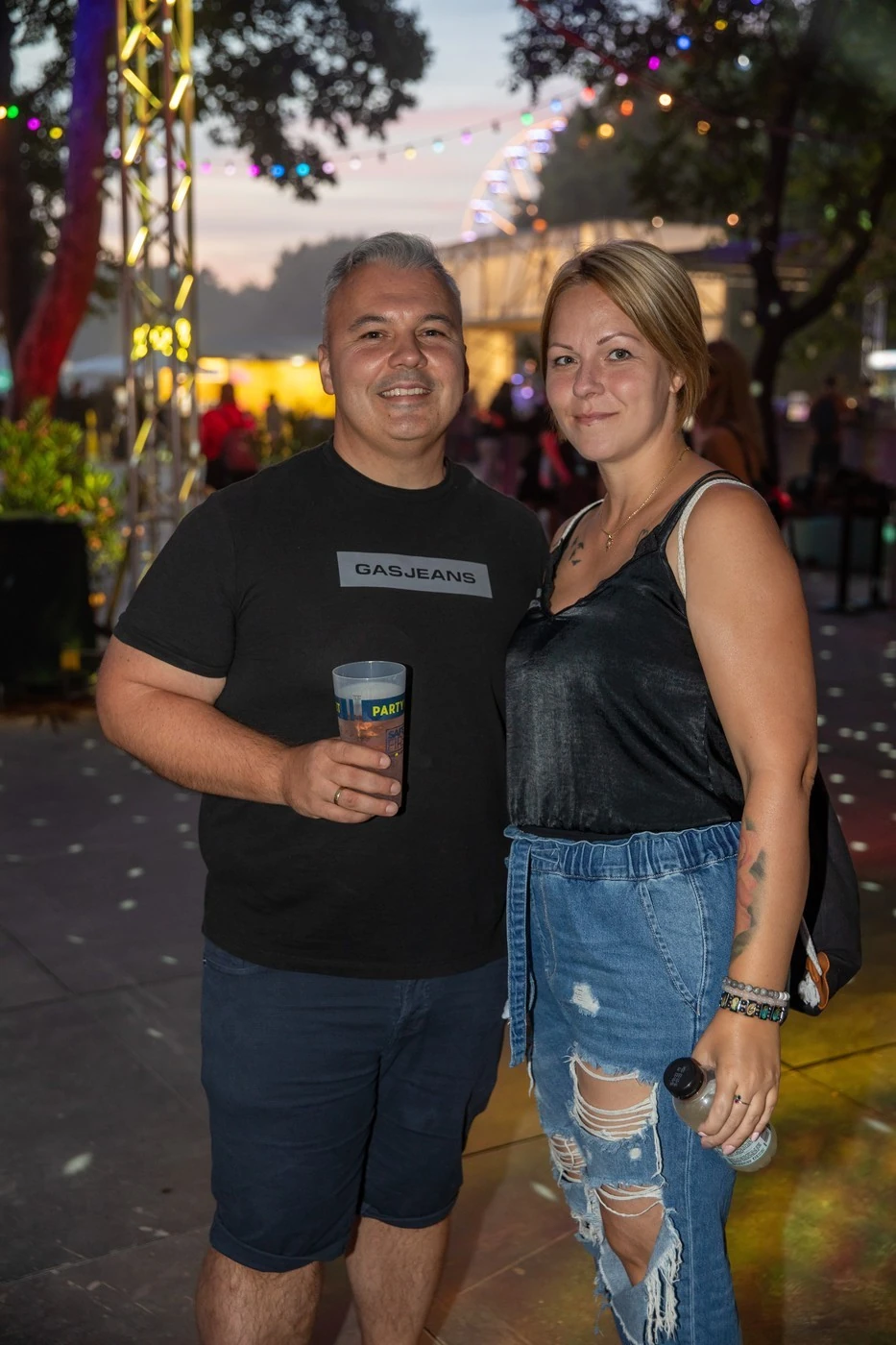 Dombóvári István és felesége a 2022-es Sziget Fesztiválon (Fotó: Birton Szabolcs/fotocentral.hu)