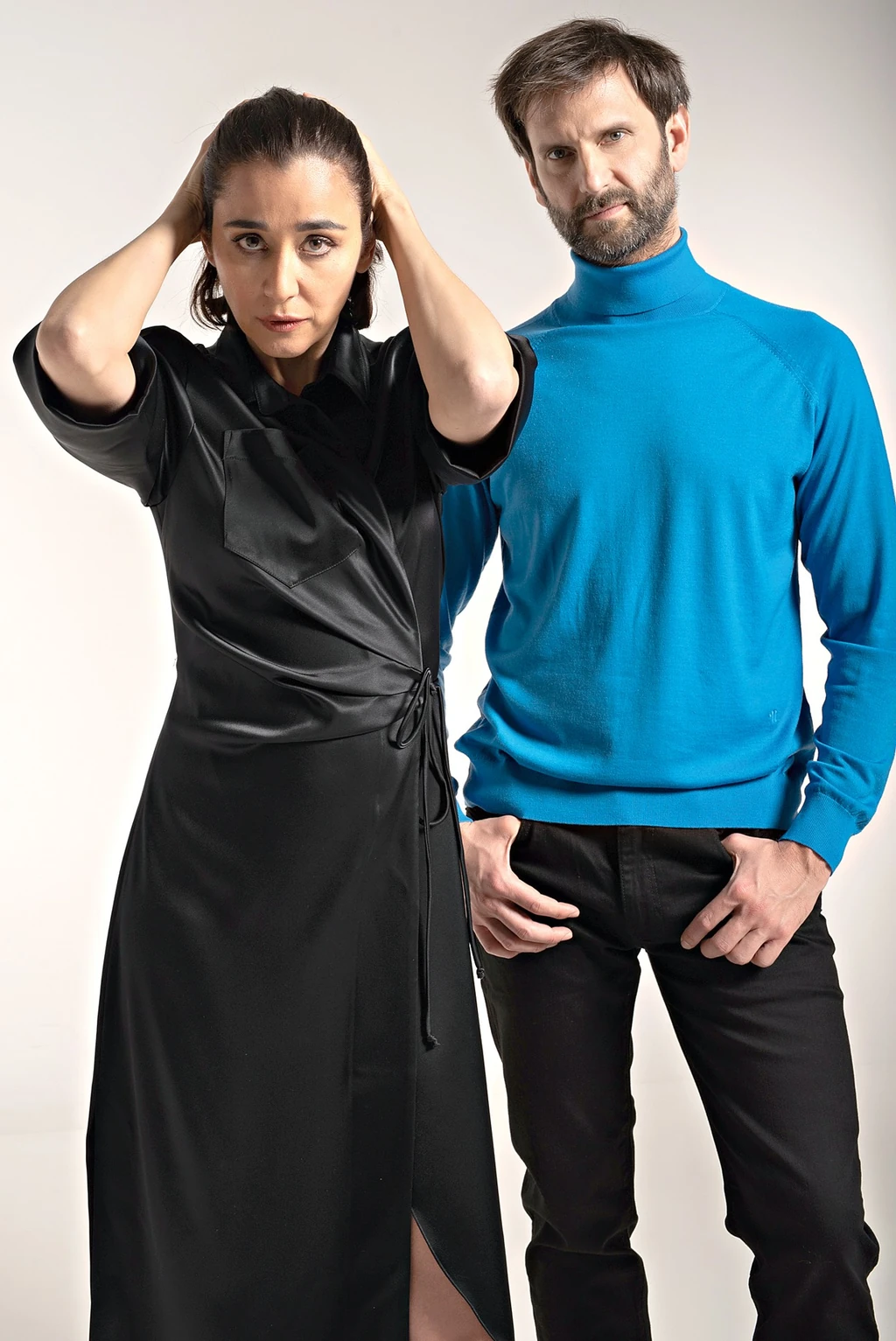 Az Üvegfal című darabban együtt játszik férjével, Simon Kornéllal (Fotó: Story-Best Magán/fotocentral.hu)