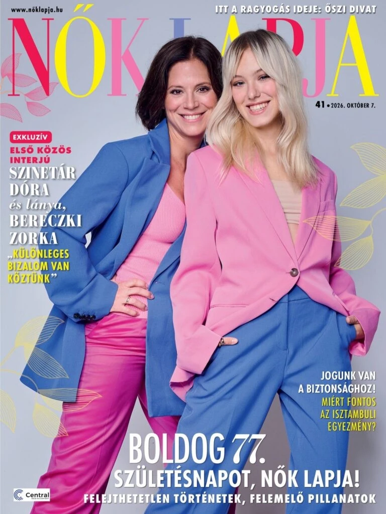 Szinetár Dóra és lánya, Bereczki Zorka a Nők Lapja címlapján