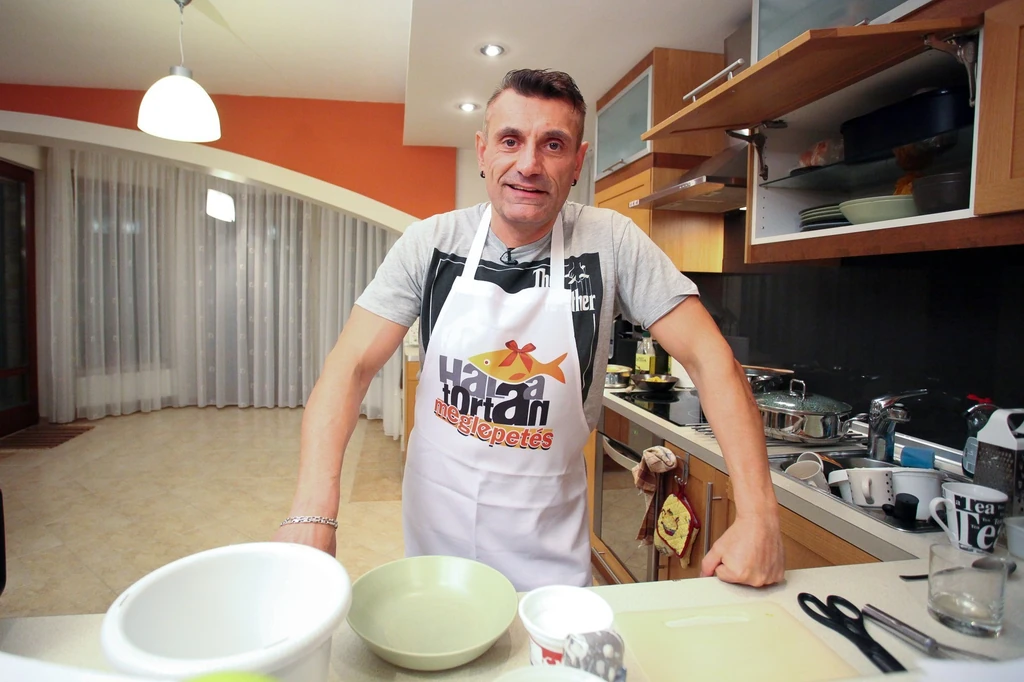 Sipos Péter a Hal a tortán című műsorban is szerepelt (Fotó: TV2)
