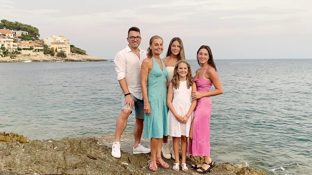 Egy fotó a családi albumból: feleségével és lányaival egy nyaraláson (Fotó: Archív)