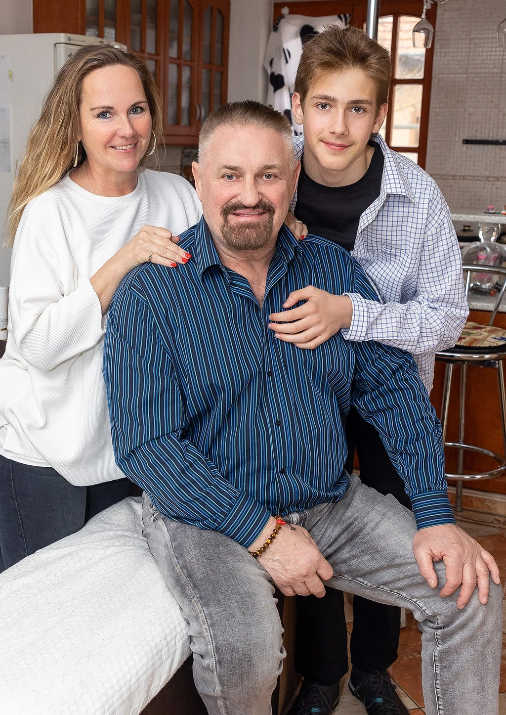 Feleségével és Nándi fiával (Fotó: Birton Szabolcs/fotocentral.hu)