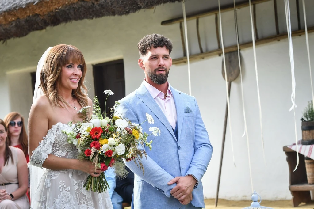 Hegedűs Csaba Boda Gyöngyit vette feleségül a Házasság első látásra első évadában (Fotó: TV2)