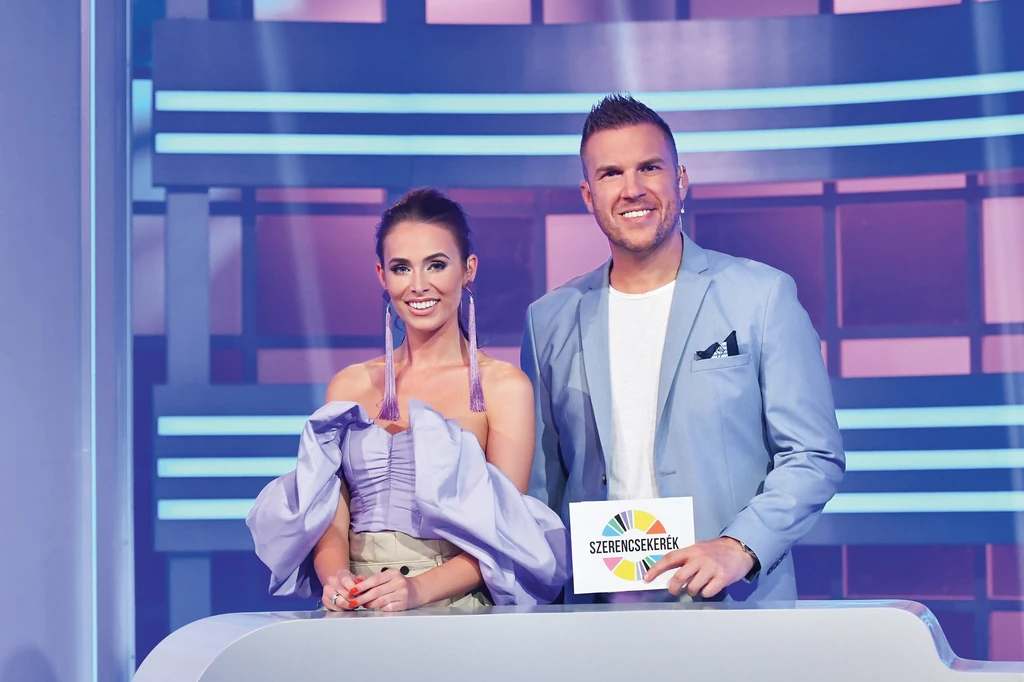 A Szerencsekerékben Kasza Tibivel látható (Fotó: TV2)