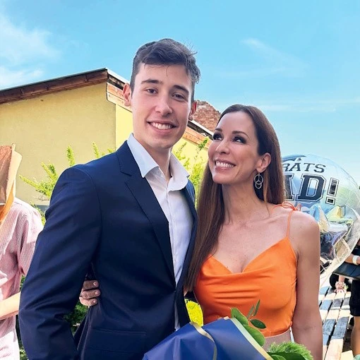 Demcsák Zsuzsa és fia, Benedek. (Fotó: Archív)