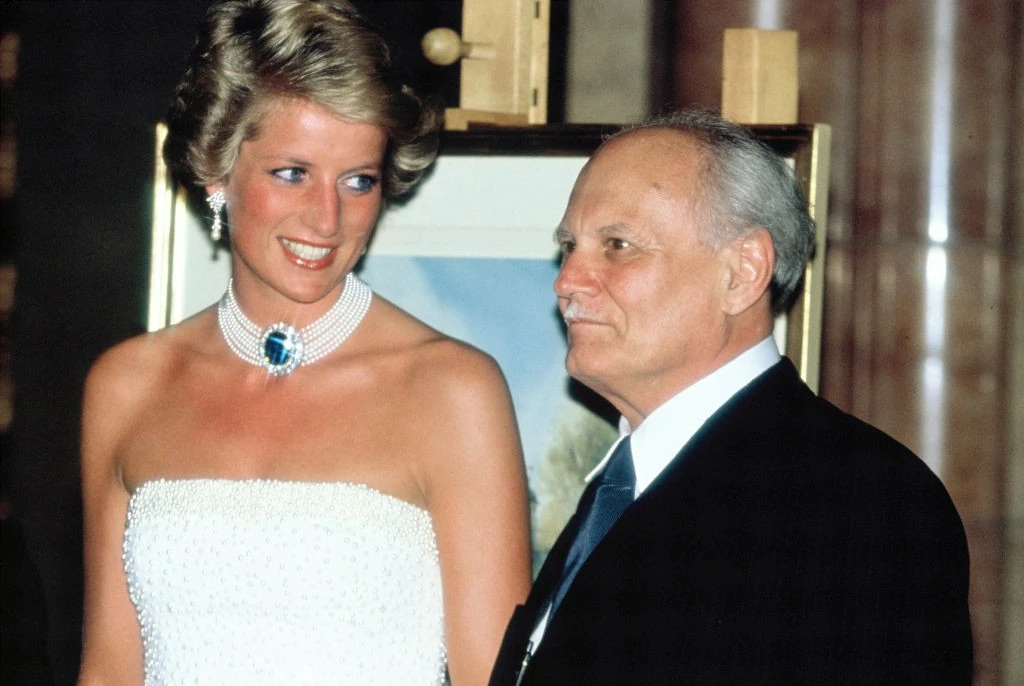 Diana hercegné és Göncz Árpád