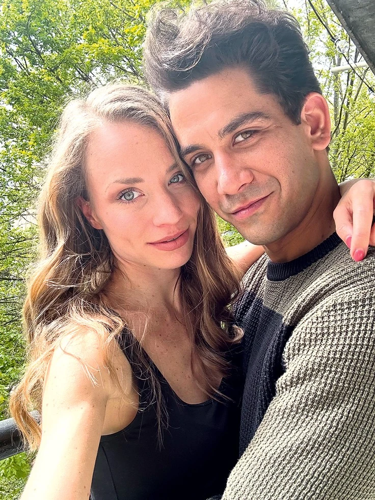 A párja, Barna a Vígszínház táncosa, és tánckarvezető is (Fotó: Archív)