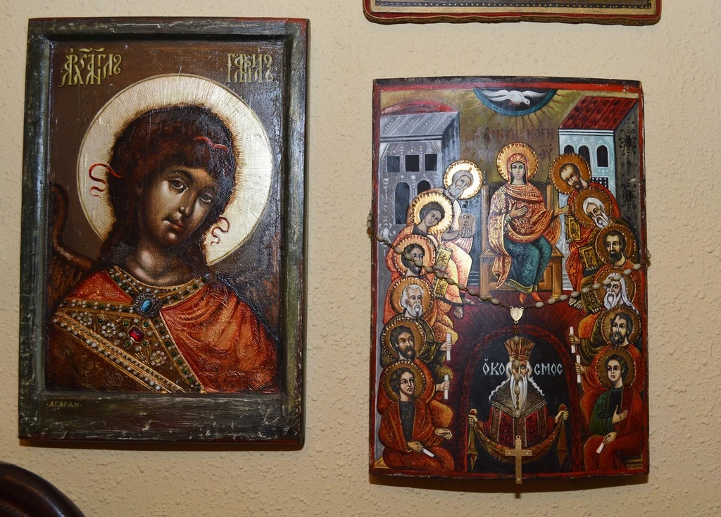 Bámulatos ikonokat festett, amelyeket özvegye őrzött meg (Fotó: Olajos Piroska)