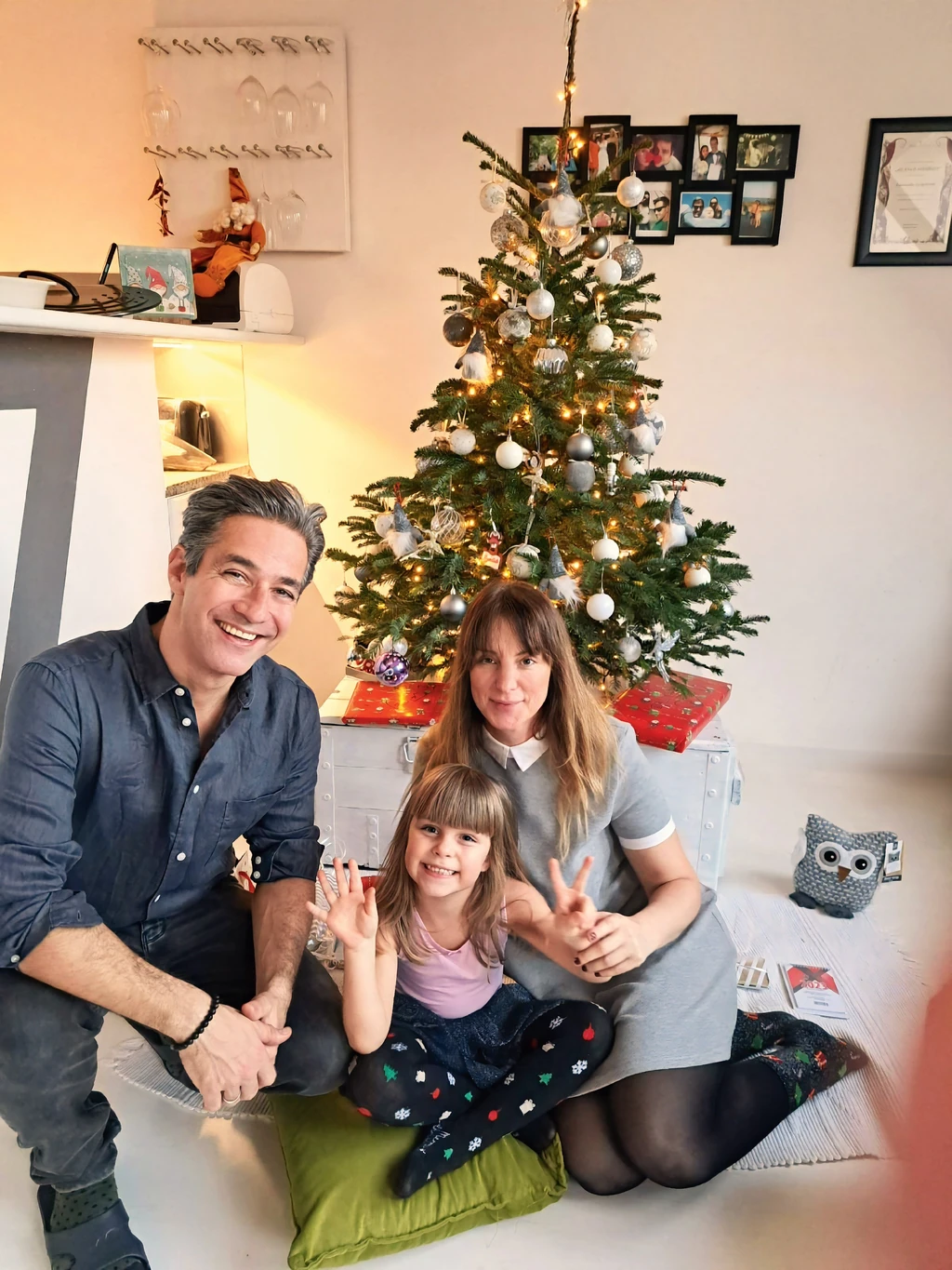 Feleségével és kislányával (Fotó: Archív)