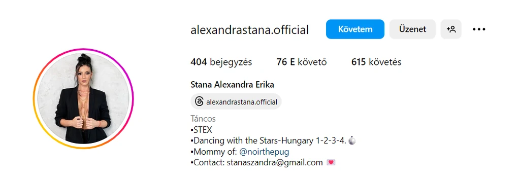 Előkelő helyen szerepel a Marics Peti által használt keresztnév (Fotó: Instagram)
