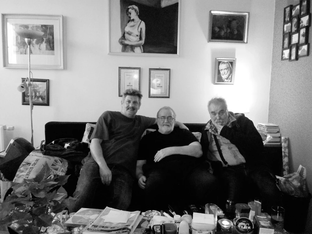 Együtt a három barát – Andorai Péterrel és Ádám Tamással (Fotó: Archív)