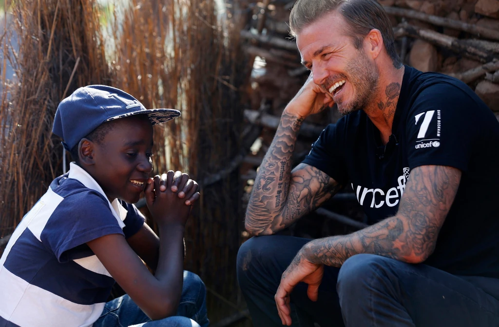David Beckham a UNICEF jószolgálati nagykövete (Fotó: Getty Images)