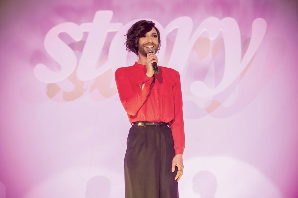 Conchita Wurst a Story Ötcsillag Díjátadó Gálán 2015-ben (Fotó: Birton Szabolcs/fotocentral.hu)
