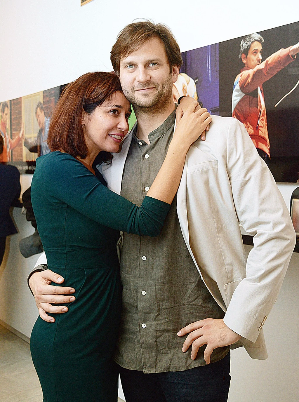 A színésznő második férjével, Simon Kornéllal (Fotó: Olajos Piroska/fotocentral.hu)