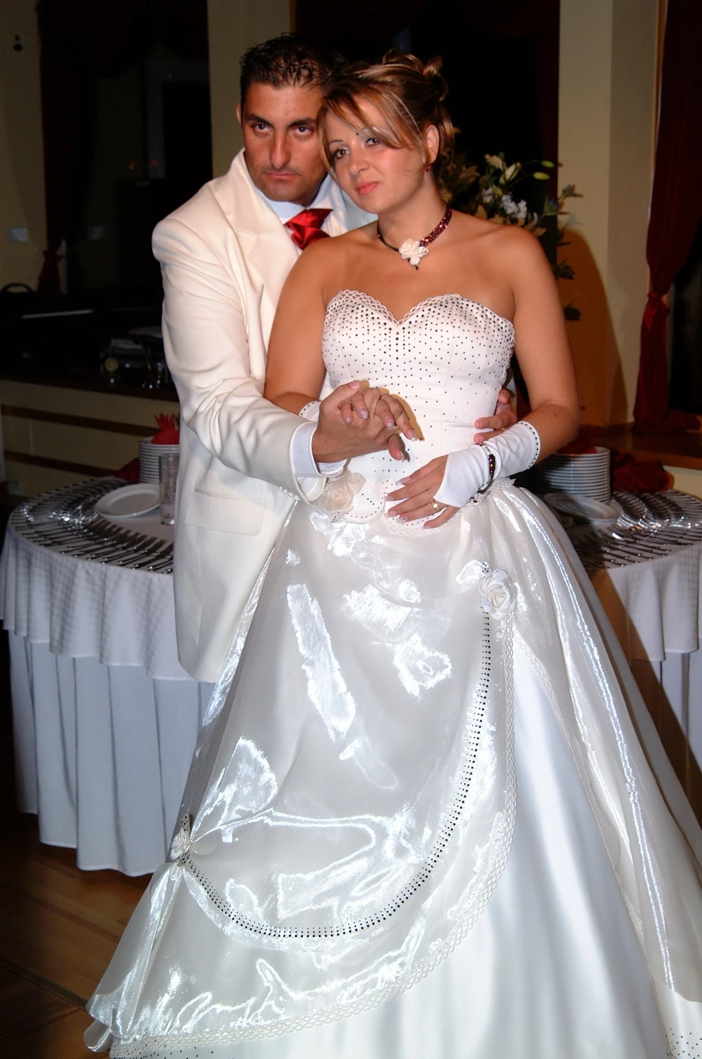 Győzike és Bea az egyik esküvőjükön (Fotó: Archív)