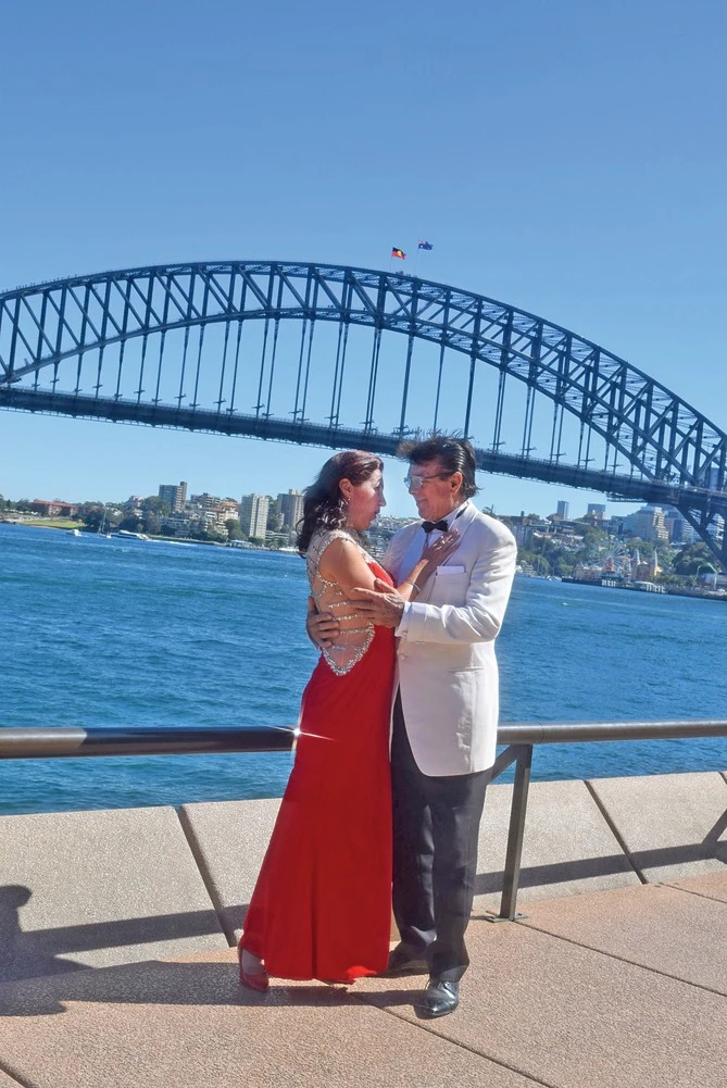 Szeredy Krisztinával Ausztráliában (Fotó: archív)