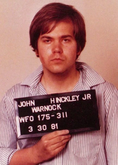 Reagen merénylője, John Hinckley Jr. a rendőrségi felvételen 1981-ben