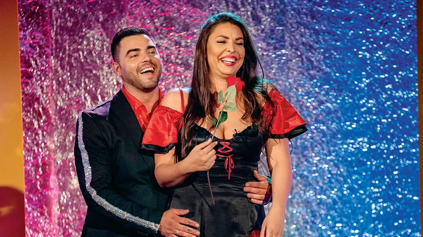 Mészáros Norina és férje, Young G Béci a Nyerő Párosban