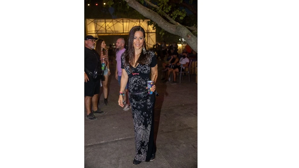 Tornóczky Anita is a VIP szektorban élvezte a koncertet